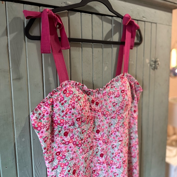 City Triangles Floral Pink Sundress - Picture 3 of 6